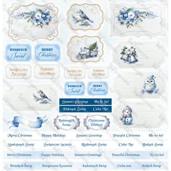 Winter Sparkle, 12" x 12" scrapbooking paper pack 2