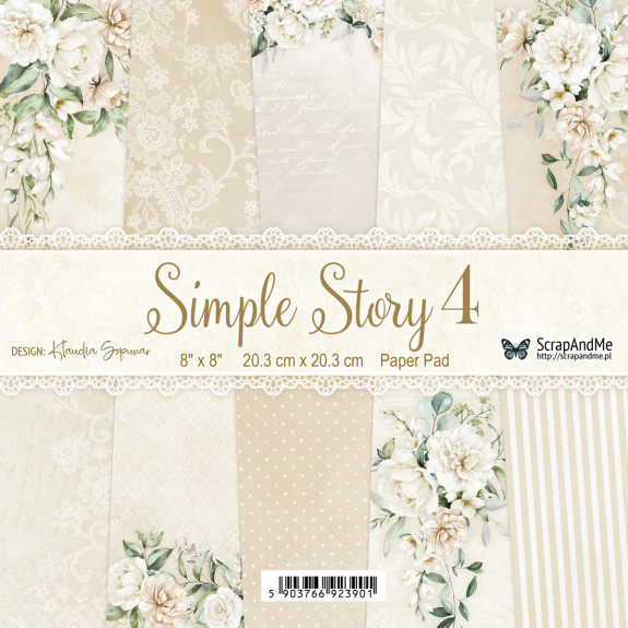 Simple Story 4, 8" x 8" scrapbooking paper pack