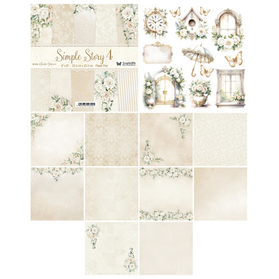 Simple Story 4, 8" x 8" scrapbooking paper pack 2