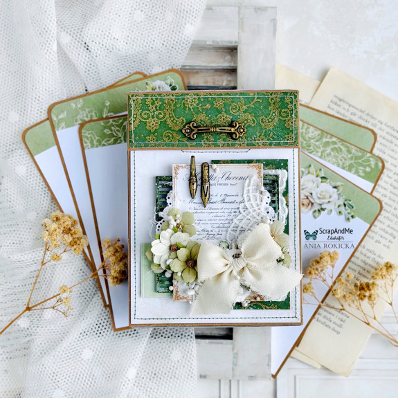 White Roses - cover from the 12" x 12" scrapbooking paper pack 2